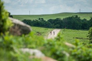 The Flint Hills of Kansas are a spectacular field of green during the race!