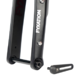 The Fyxation through axle lever has the option of running with or without the lever which hides a 5mm hex key.