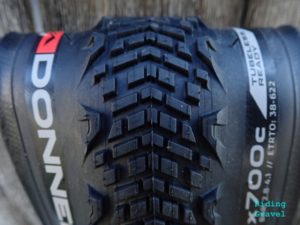 Close up of the Donnelly EMP tread pattern.