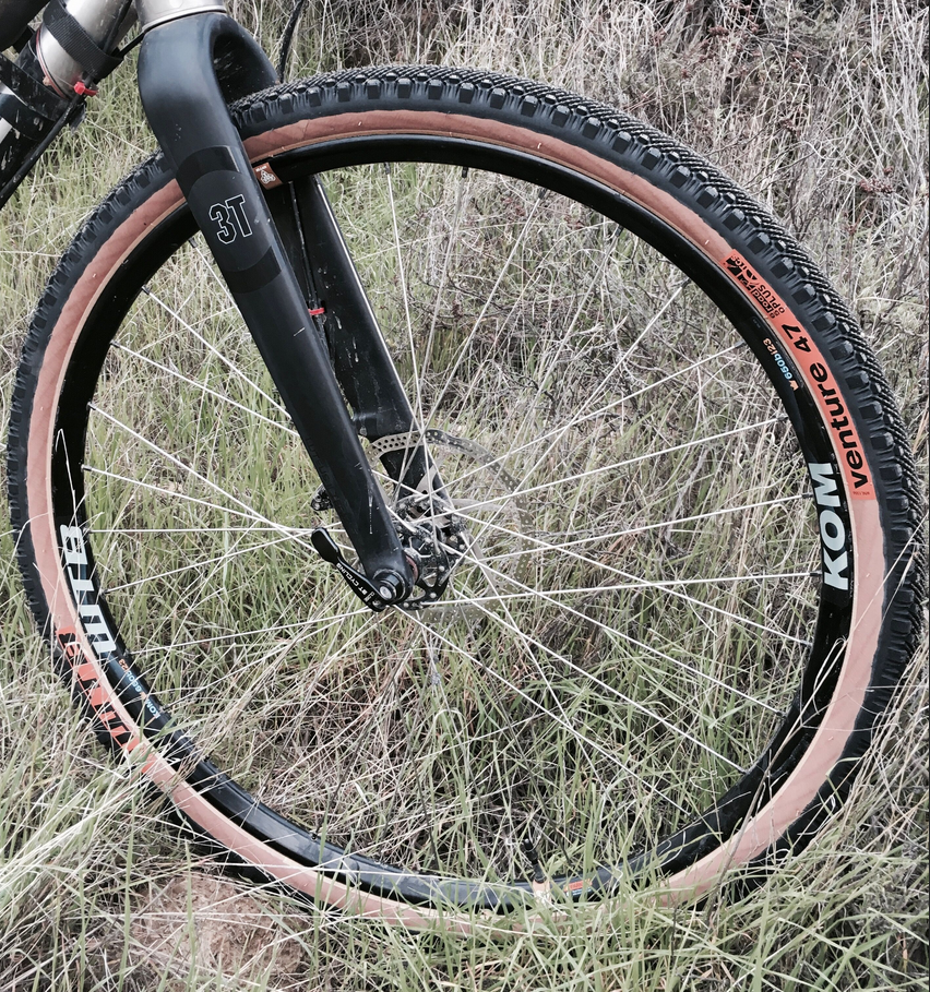 Picture of a WTB Venture 650B X 47 tire on Grannygear's bike