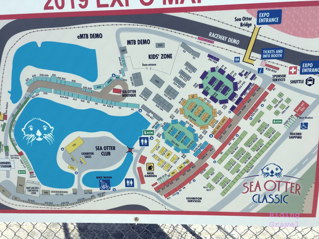 Exhibitor map from Sea Otter