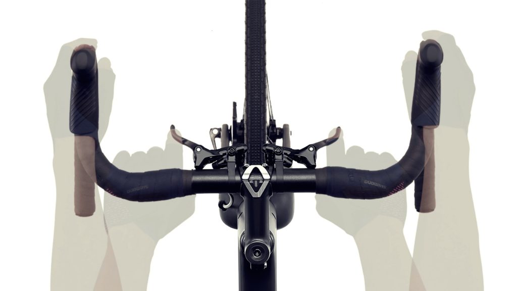 Diagram showing the new GRX secondary brake levers