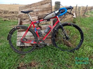 The Raleigh Tamland Two test mule with IRC Boken 40's mounted.