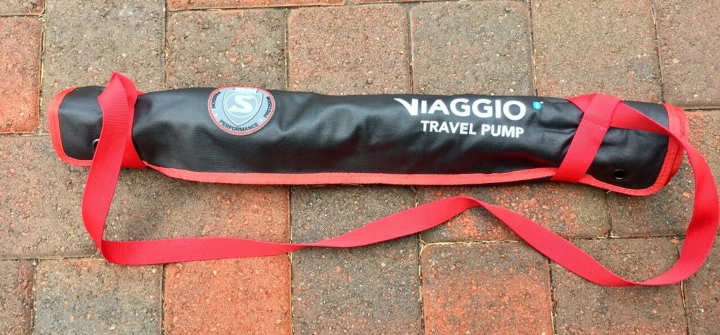 The Viaggio Travel Pump comes with a nice carry bag