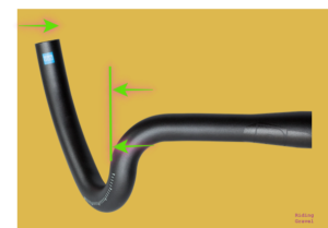 Image demonstrating the swept extension of the Discover Big Flare Bar