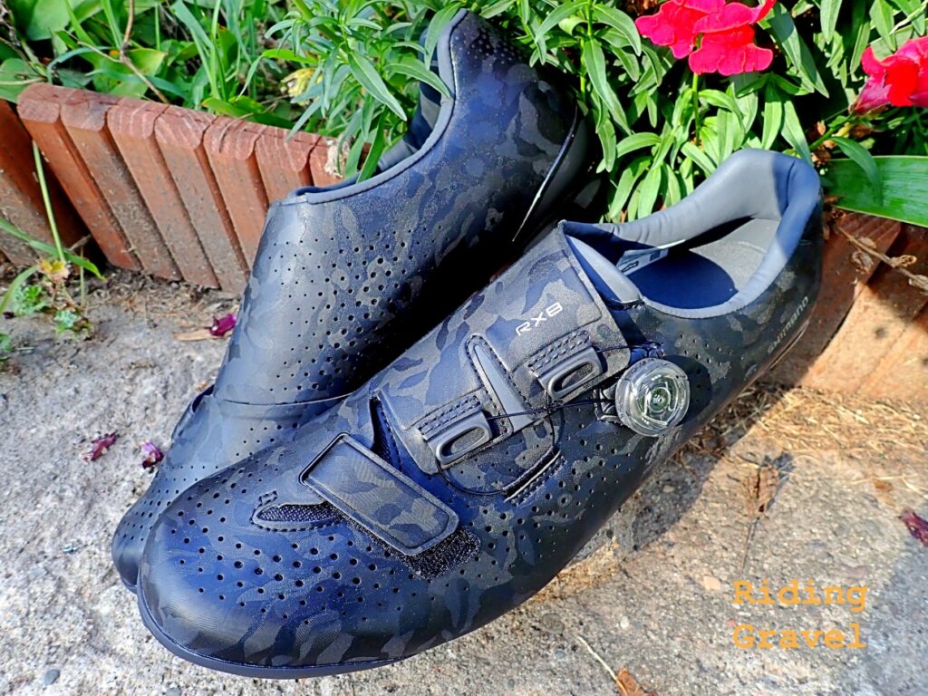The Shimano RX8 Gravel Shoes