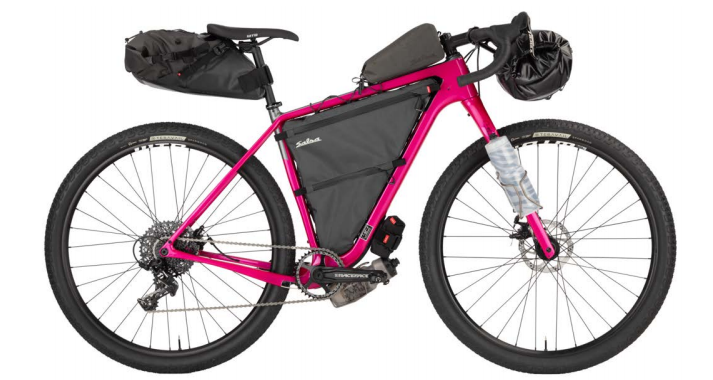 2020 model Cutthroat loaded with bike-packing gear