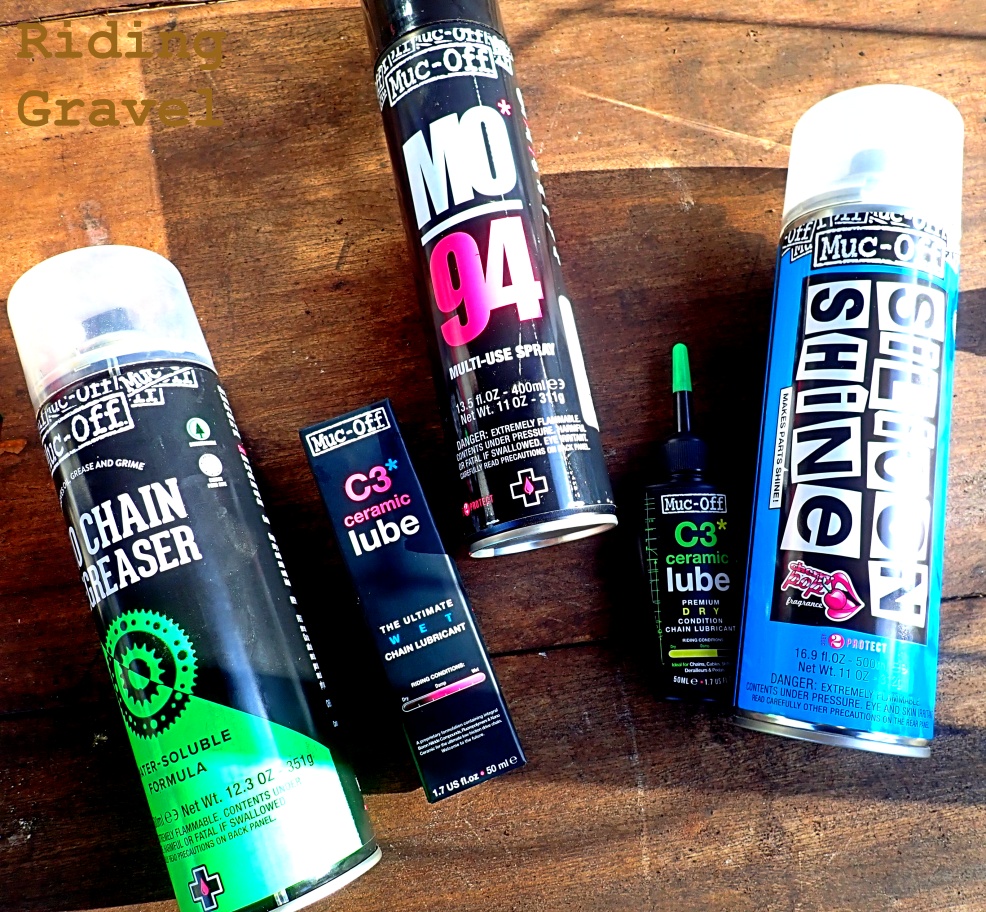 Selection of various Muc-Off products